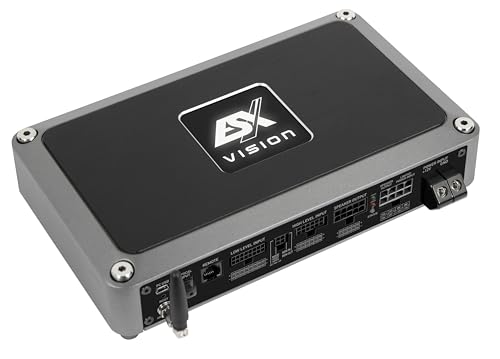 ESX VE900.7SP - 7-Kanal Class D High-End Car-HiFi Verstärker mit 8-Kanal DSP und BT Streaming/App-Steuerung ESX VE900.7SP - 7-Kanal Class D High-End Car-HiFi Verstärker mit 8-Kanal DSP und BT Streaming/App-Steuerung von ESX