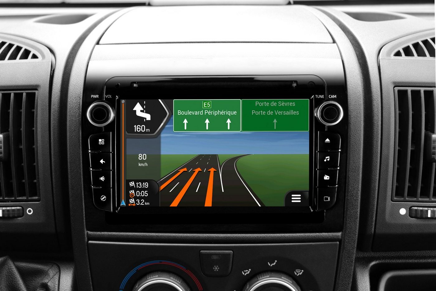 ESX VNC740-DBJ-4G Autoradio Bluetooth DAB+ für Fiat Citroën Peugeot Camper Einbau-Navigationsgerät (Europa, Touchscreen, Apple CarPlay, CD/DVD Laufwerk) von ESX