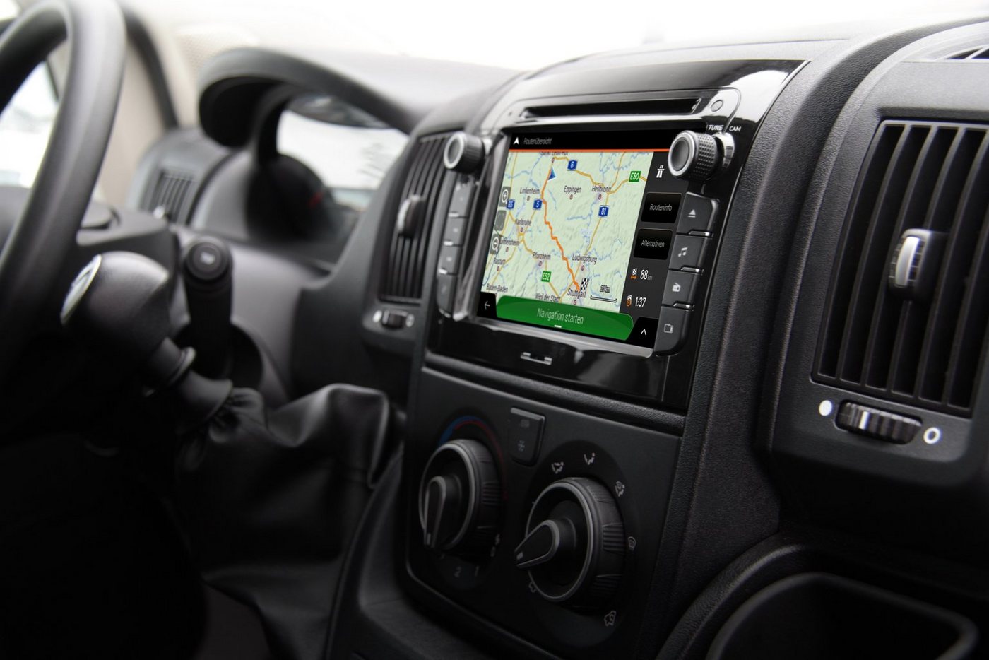 ESX VNC740-DBJ-4G Autoradio Wohnmobil Camper für Peugeot Boxer II Einbau-Navigationsgerät (iGO Europa Camper-Navigation, Apple CarPlay Android Auto) von ESX