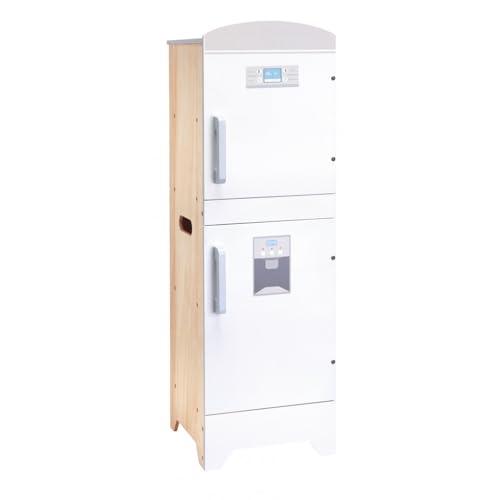 Kleiner Holz-Kühlschrank, Grau (SKC5215) von ET TOYS