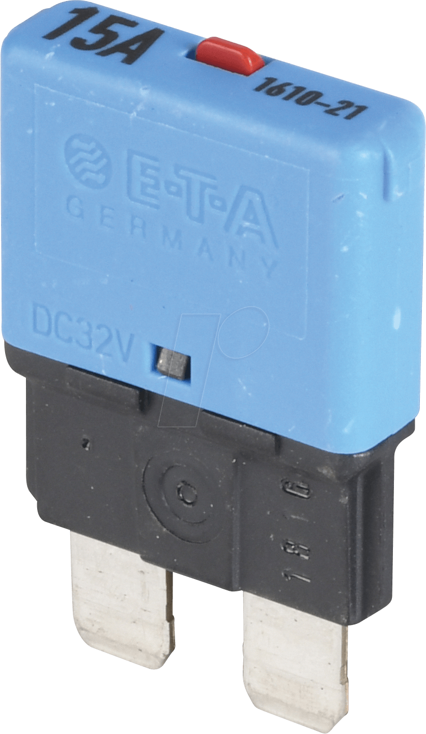 ETA 1610-21-15A - KFZ-Sicherung, 15 A, blau von ETA