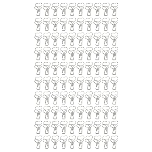 Clips Starkes Metalleisen kleine Mini -Papier -Clips 100 -PC -Paket für Büroschulenversorgung (Silber) von ETAINGYEUN
