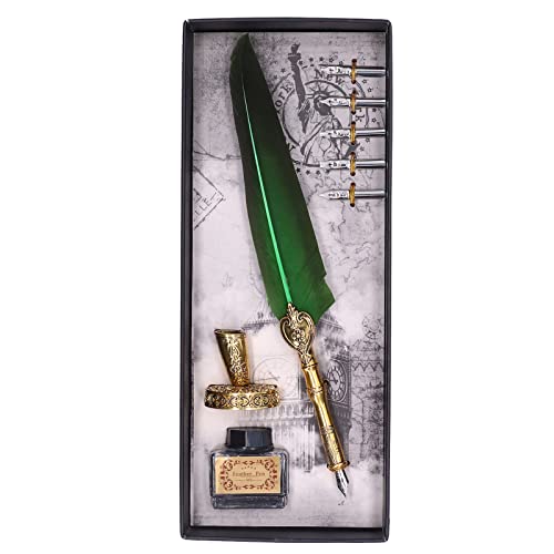 ETAINGYEUN ELEGANTER VINTAGE-STIFT EDELSTAHL-SCHREIBSET Souvenirs BOX-VERPACKUNG (Grün) von ETAINGYEUN