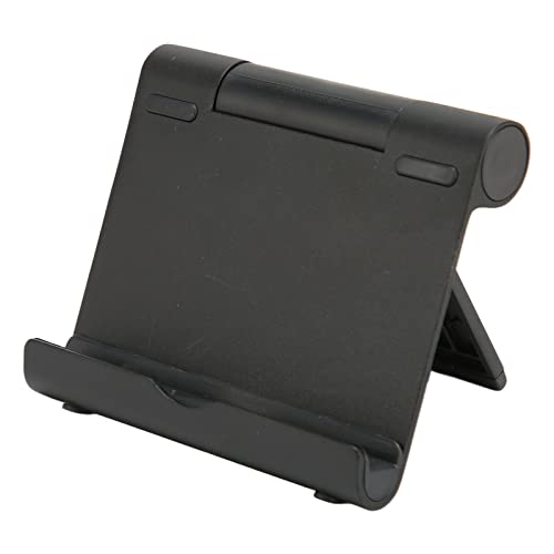 ETAINGYEUN Telefonständer rotatable 180 Grad Faltbare tragbare Aluminiumlegierung Silikon 5 kg Lade Tablet Halter Desk Office (Schwarz) von ETAINGYEUN