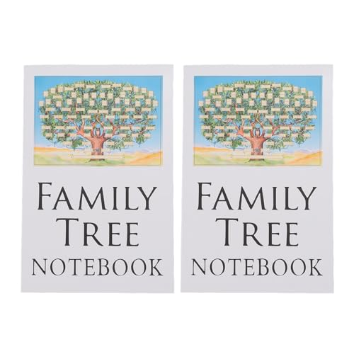 Family Tree Notebook Genealogy Workbook für einfache Organisation und Aufzeichnung, 2PCS Family Research Record Book, Büro und Schreibwaren von ETAINGYEUN