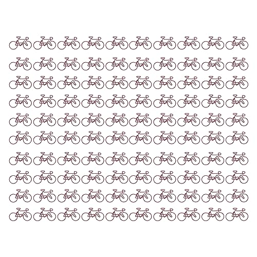 Papierclips Metall einzigartige Form niedliche praktische Fahrrad -Lesezeichenmarke Dekoration 100 PCs Licht tragbare Dokumente Klassifizierung Speicherbox von ETAINGYEUN