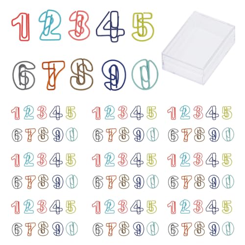Süße Zahlen Style Paper Clips Starke Klemme ausgefallene Papierklammern für Arbeitenstudienhaus Süße Zahlen Style Paper Clips Starke Klemme ausgefallene Papierklammern für Arbeitenstudienhaus von ETAINGYEUN