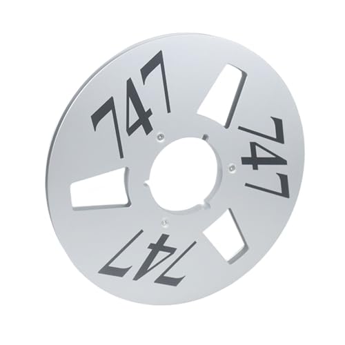25,4 cm große Öffnung mit leerer Spule, Aluminiumspule, Metallscheibe, Öffnungsteil für 747 Plattenspieler-Matte, verbessert den Klang von ETAWDE