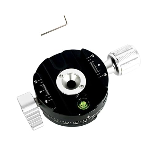 360 Grad Rotation Panorama Schnellspanner Klemme Kamerahalterung Klemmsitze für DSLR Kamera Stativ Shoots Plate Zubehör von ETAWDE