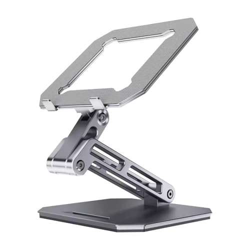 ETAWDE Faltbare Tablet-Halterung aus Aluminium mit großen Belüftungsöffnungen für 11 Zoll / 12,9 Zoll Notebooks ETAWDE Faltbare Tablet-Halterung aus Aluminium mit großen Belüftungsöffnungen für 11 Zoll / 12,9 Zoll Notebooks von ETAWDE