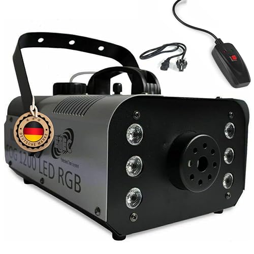 ETEC FOG 1200 LED Nebelmaschine 6x3 Watt LED RGB 3in1 Fernbedienung Fogger Party Disco DJ Club Event von ETEC Professional Show Equipment