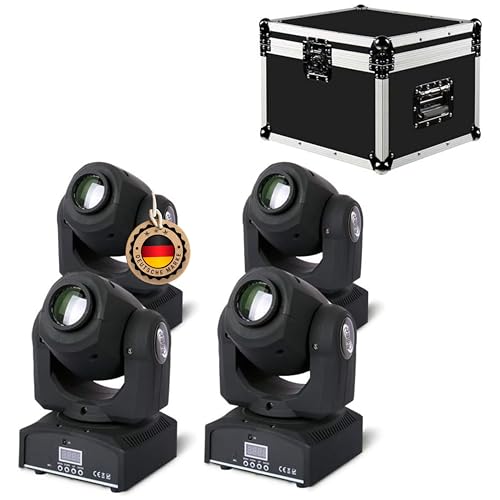 ETEC Professional LED Moving Head E30 Pocket Spot Set mit Flightcase DMX Gobo DJ Party Disco Veranstaltung Bühnenbeleuchtung Effekt Licht ETEC Professional LED Moving Head E30 Pocket Spot Set mit Flightcase DMX Gobo DJ Party Disco Veranstaltung Bühnenbeleuchtung Effekt Licht von ETEC