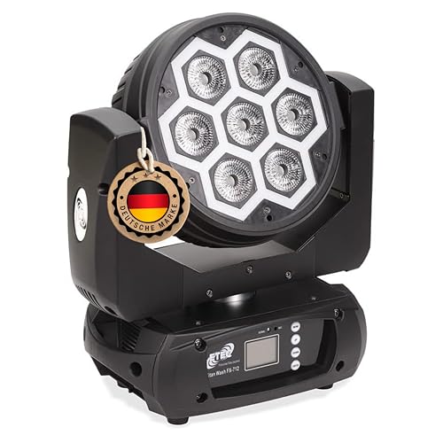 ETEC Professional LED Moving Head Titan Wash FX-712 Washlight 7x12 Watt RGBW SMD DMX Effekt Light Veranstaltung Bühnenbeleuchtung Licht Party Disco Show DJ Farbmischung ETEC Professional LED Moving Head Titan Wash FX-712 Washlight 7x12 Watt RGBW SMD DMX Effekt Light Veranstaltung Bühnenbeleuchtung Licht Party Disco Show DJ Farbmischung von ETEC