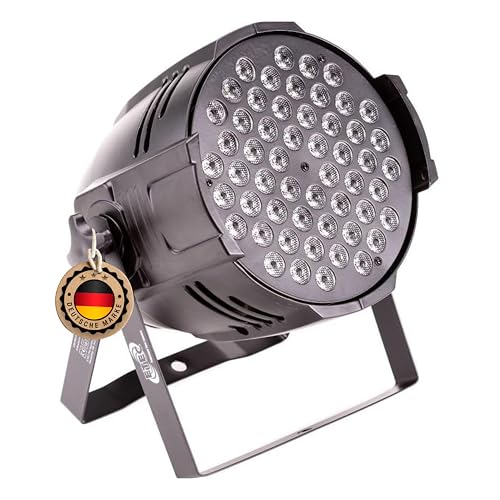 ETEC Professional LED PRO PAR 54x3 Watt RGBW PAR Scheinwerfer Disco Party Effekt Spot DJ DMX Floorspot Bühnenscheinwerfer Veranstaltung Beleuchtung Show Farbmischung von ETEC
