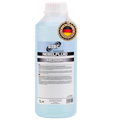 ETEC Professional Nebelfluid 1 Liter Medium Fog Fogger Fluid Flüssigkeit Nebelmaschine Standard Indoor Outdoor von ETEC Professional Show Equipment