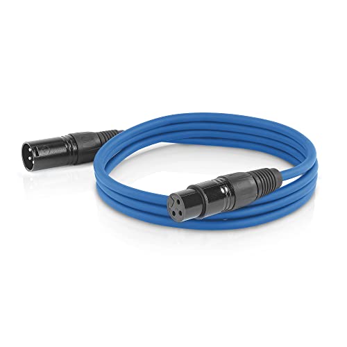 ETEC XLR Audio Kabel 10m Mikrofonkabel DMX OFC-Kupfer symmetrisch blau von ETEC Professional Show Equipment