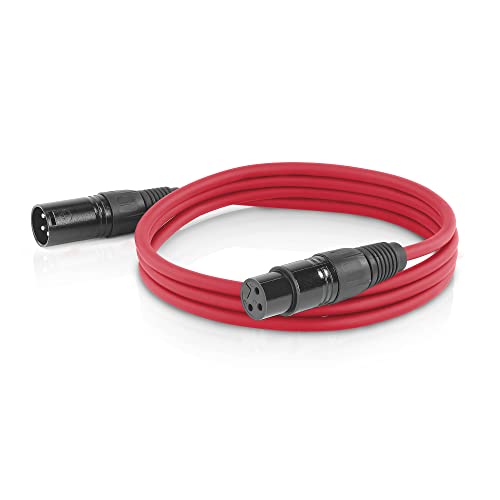 ETEC XLR Audio Kabel 3m Mikrofonkabel DMX OFC-Kupfer symmetrisch rot von ETEC Professional Show Equipment