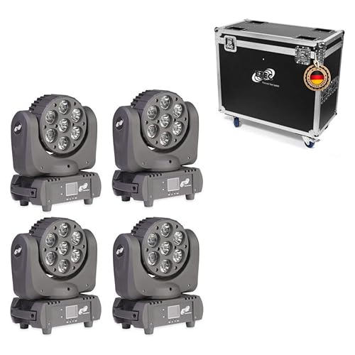 ETEC Professional LED Moving Head Beam 7Q Washer 7x15 Watt RGBW OSRAM SET mit Flightcase Tourpack DMX Disco Party DJ Club Matrixfunktion Pixelsteuerung Veranstaltung Bühnenbeleuchtung ETEC Professional LED Moving Head Beam 7Q Washer 7x15 Watt RGBW OSRAM SET mit Flightcase Tourpack DMX Disco Party DJ Club Matrixfunktion Pixelsteuerung Veranstaltung Bühnenbeleuchtung von ETEC