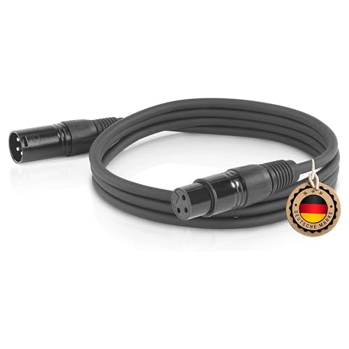 ETEC Professional XLR Audio Kabel 10m Mikrofonkabel DMX OFC-Kupfer symmetrisch schwarz Stecker Buchse Lichttechnik Datenübertragung Musik Sound ETEC Professional XLR Audio Kabel 10m Mikrofonkabel DMX OFC-Kupfer symmetrisch schwarz Stecker Buchse Lichttechnik Datenübertragung Musik Sound von ETEC