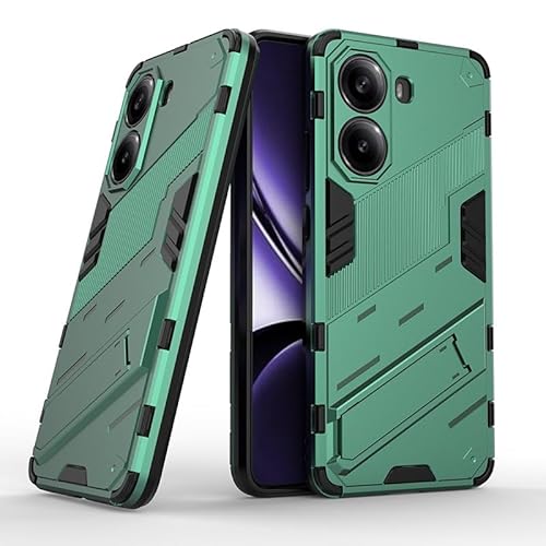 ETGOKJM Telefonschutz Kompatibel mit der Hülle for Xiaomi Redmi Turbo 4 5G (Inlandsversion), stoßfester Schutzhülle mit Ständer, Schutzhülle for die Handyhülle aus PC und TPU Telefonzubehör(Green) von ETGOKJM