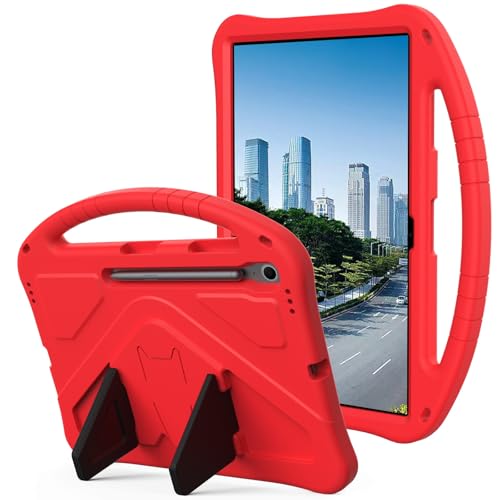 Tablet-Schutz Kompatibel mit Samsung Galaxy Tab S10 FE Plus Hülle 13,1 Zoll SM-X620/X626B, leichte EVA-Schutzhülle mit verstellbarem Riemen, stoßfestem Griff und Ständer for Kinder Tablet-Zubehör(Red) Tablet-Schutz Kompatibel mit Samsung Galaxy Tab S10 FE Plus Hülle 13,1 Zoll SM-X620/X626B, leichte EVA-Schutzhülle mit verstellbarem Riemen, stoßfestem Griff und Ständer for Kinder Tablet-Zubehör(Red) von ETGOKJM