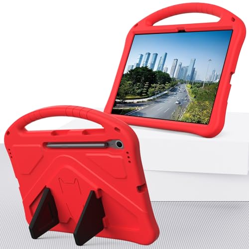 Tablet-Schutz Leichte, stoßfeste, kinderfreundliche Hülle, kompatibel mit Samsung Galaxy Tab S10 FE Plus 13,1 Zoll SM-X620/X626B 2025, mit Griffständer, verdickter Tablet-Hülle mit Aufprallschutz an d Tablet-Schutz Leichte, stoßfeste, kinderfreundliche Hülle, kompatibel mit Samsung Galaxy Tab S10 FE Plus 13,1 Zoll SM-X620/X626B 2025, mit Griffständer, verdickter Tablet-Hülle mit Aufprallschutz an d von ETGOKJM