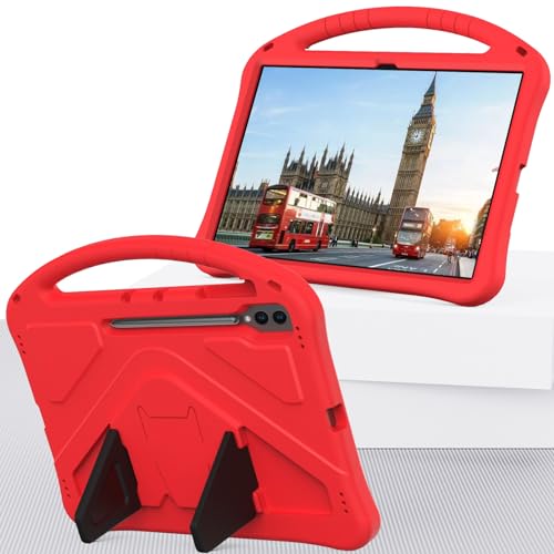 Tablet-Schutz Leichte, stoßfeste, kinderfreundliche Hülle, kompatibel mit Samsung Galaxy Tab S10 Ultra 14,6 Zoll 2024 SM-X920, mit Griffständer, verdickter Tablet-Hülle mit Aufprallschutz an den Ecken Tablet-Schutz Leichte, stoßfeste, kinderfreundliche Hülle, kompatibel mit Samsung Galaxy Tab S10 Ultra 14,6 Zoll 2024 SM-X920, mit Griffständer, verdickter Tablet-Hülle mit Aufprallschutz an den Ecken von ETGOKJM