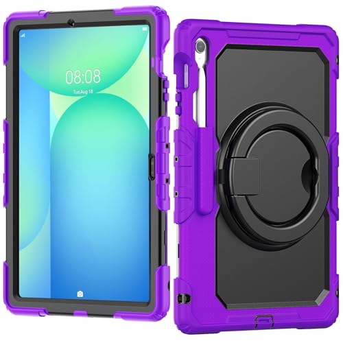 Tablet-Schutz Robuste, stoßfeste TPU-Hülle, kompatibel mit Samsung Galaxy Tab S10 FE Plus 13,1 Zoll SM-X620/X626B 2025, Kinderhülle, 360 Grad drehbarer Griff, Ständerhalterung mit Displayschutzfolie + Tablet-Schutz Robuste, stoßfeste TPU-Hülle, kompatibel mit Samsung Galaxy Tab S10 FE Plus 13,1 Zoll SM-X620/X626B 2025, Kinderhülle, 360 Grad drehbarer Griff, Ständerhalterung mit Displayschutzfolie + von ETGOKJM