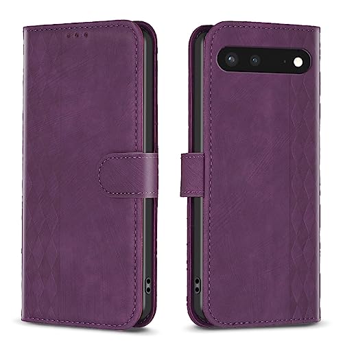 Telefon-Bildschirmschutz Brieftaschen-Hülle kompatibel mit Google Pixel 7, schlanke PU-Leder-Magnet-Flip-Folio-Handyhülle [stoßfeste TPU-Innenhülle] mit Kartenhaltern, stoßfeste Schutzhülle Telefonzub von ETGOKJM