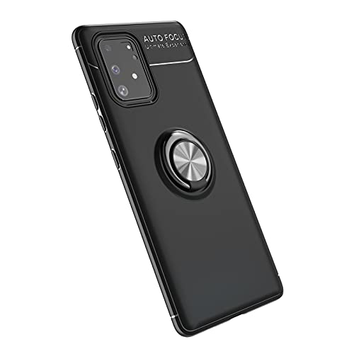 Telefonschutz Compatible with Samsung Galaxy A91 Fall, Compatible with Samsung Galaxy M80s / S10 Lite Case Weiche TPU-Hülle rotierender Metallmagnetring Kickstand Wärmeableitung Anti-Fall-Schutzhülle von ETGOKJM