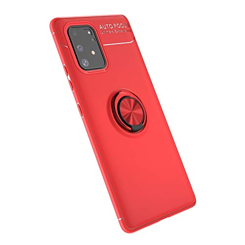 Telefonschutz Compatible with Samsung Galaxy A91 Fall, Compatible with Samsung Galaxy M80s / S10 Lite Case Weiche TPU-Hülle rotierender Metallmagnetring Kickstand Wärmeableitung Anti-Fall-Schutzhülle von ETGOKJM