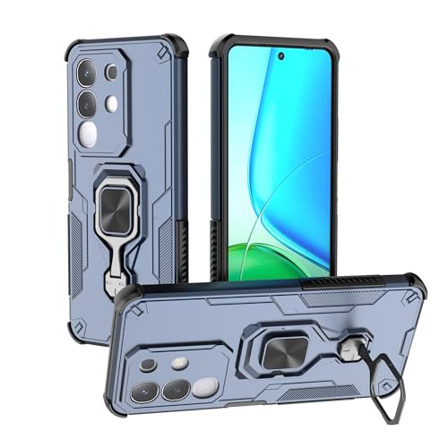 Telefonschutz Fallschutzhülle, kompatibel mit Vivo Y29 4G 5,0-Zoll-Hülle mit integriertem Ringständer, stoßfester, schlanker Schale mit weichen Kanten, rutschfester und sturzsicherer Schutzhülle Telef von ETGOKJM