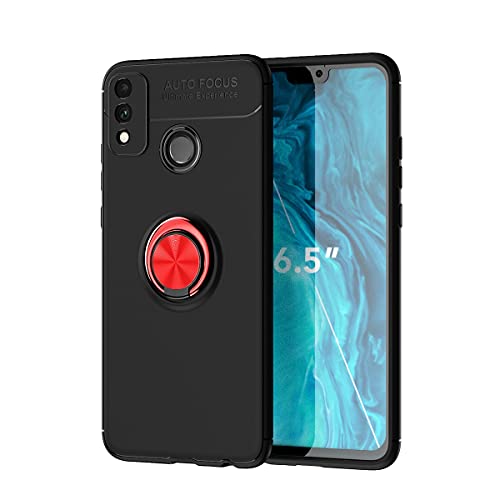 Telefonschutz Schutzhülle Compatible with Honor 9x Lite Case Weiche TPU Stoßdämpfe Hülle 360 ​​Grad rotierender Metall Magnetischer Ring Kickstand Wärmeableitung Anti-Fall-Schutzhülle Telefonzubehör(B von ETGOKJM