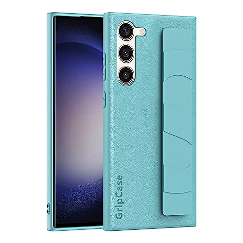 Telefonschutz Slim Compatible with Samsung Galaxy S22 Plus Case with Adjustable Wrist Strap and Lightweight Design,Luxury Hard PC Shockproof Protective Cover Soft Wristband Handheld Phone Case Telefon von ETGOKJM