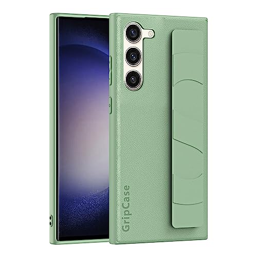 Telefonschutz Slim Compatible with Samsung Galaxy S23 Case with Adjustable Wrist Strap and Lightweight Design,Luxury Hard PC Shockproof Protective Cover Soft Wristband Handheld Phone Case Telefonzubeh von ETGOKJM