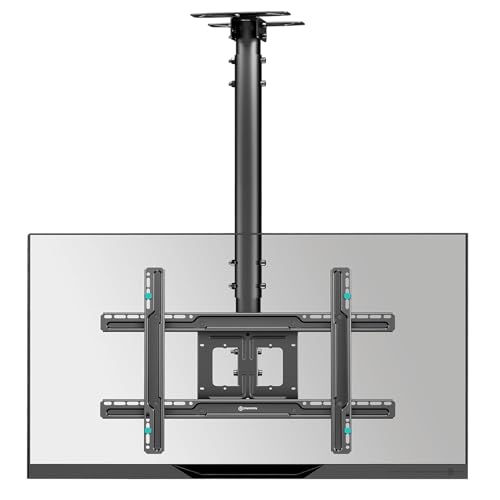 ETHU TV-Deckenhalterung,Neigbar TV-Wandhalterung,TV-Halterung Höhenverstellung für 32-75 Zoll TV Decke,Schwenkbar Fernsehhalterung bis zu 68,2KG,Dachhalterung Full-Motion Max. VESA 400x400,Schwarz ETHU TV-Deckenhalterung,Neigbar TV-Wandhalterung,TV-Halterung Höhenverstellung für 32-75 Zoll TV Decke,Schwenkbar Fernsehhalterung bis zu 68,2KG,Dachhalterung Full-Motion Max. VESA 400x400,Schwarz von ETHU