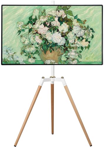 ETHU Tripod TV Ständer Stativ Ständer Tripod Fernsehständer TV Bodenständer mit Staffelei Höhenverstellbar Schwenkbar für 32-65 Zoll Fernseher von ETHU