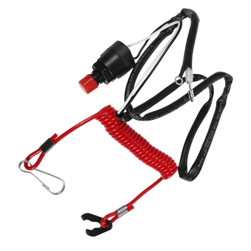 ETHZZLE 1 Satz Kill Switch Marine Engine Button Zündknopf Für Marine Engine Startschalter Für Marine Boat Engine Start Button Marine Engine Lanyard Boat Push To Start Button von ETHZZLE