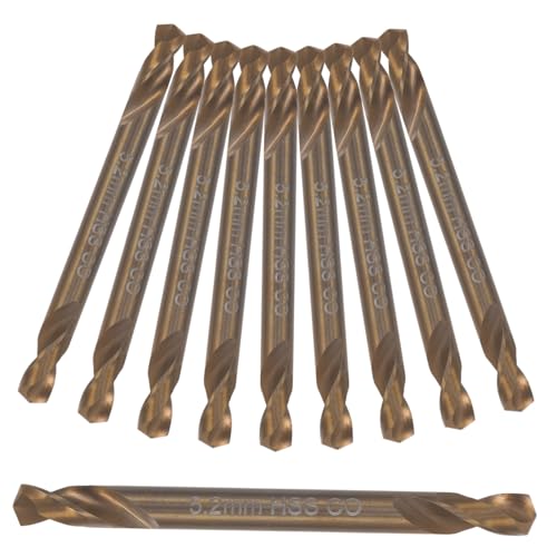 ETHZZLE 10 Teiliger Doppelkopfbohrer, Stahlbohrer, Reibahle Für Metall, Bohrer Für Eisen, Spiralbohrer Set, Lange Bohrer Für Metall, Bohrer Für Kupfer, Metallbohrer von ETHZZLE