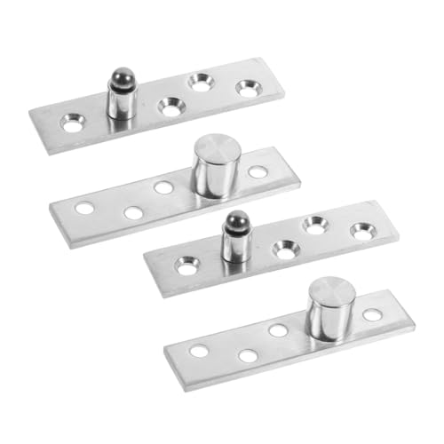 ETHZZLE 2 Paar Drehtürscharniere Aus Holz Drehtürscharniere Türzapfenscharniere 360 Grad Drehbar Pivot Türscharniere 360 Grad Drehscharniere Drehbares Scharnier Aus Edelstahl von ETHZZLE