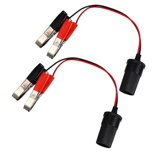 ETHZZLE 2 Stück Auto Stromrichter Starthilfekabelklemmen, Auto Zigarettenanzünder Adapter, Zigarettenanzünder Adapter, Buchse, Krokodilklemmen, Starthilfekabelklemmen, Winden Stromkabel ETHZZLE 2 Stück Auto Stromrichter Starthilfekabelklemmen, Auto Zigarettenanzünder Adapter, Zigarettenanzünder Adapter, Buchse, Krokodilklemmen, Starthilfekabelklemmen, Winden Stromkabel von ETHZZLE