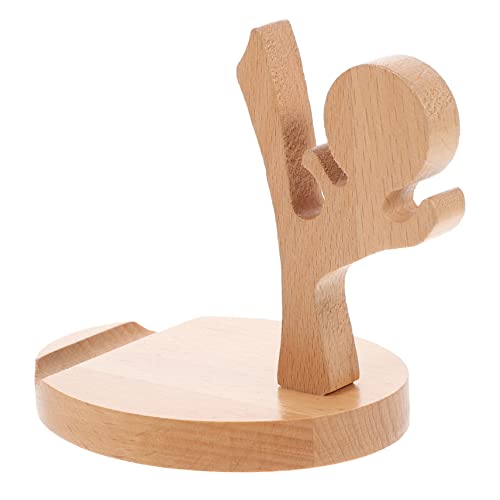 ETHZZLE Desktop Telefonhalter Telefonhalterung Mobiler Ständer Telefonhalter Für Den Desktop Holz Handyhalter Handy Zubehör Desktop Verzierung Holz Handyständer Handyhalter von ETHZZLE