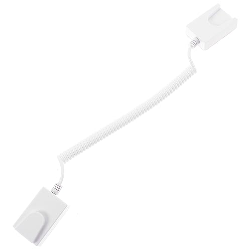 ETHZZLE Universalfernbedienung Anti Verlust Seil Selbstklebender Haken Ohne Stanzhaken (Quadratisch) Hardware Kabel Tv Fernbedienungshalter Gewickeltes Sicherheitskabel Fernbedienungsband von ETHZZLE