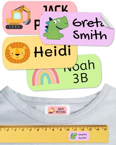 100 Namensetiketten für Kinder. Personalisiert mit Namen & Symbolen. Ideal für Kleidung, Schulbedarf & Kita. Waschmaschinen- & Spülmaschinenfest 100 Namensetiketten für Kinder. Personalisiert mit Namen & Symbolen. Ideal für Kleidung, Schulbedarf & Kita. Waschmaschinen- & Spülmaschinenfest von ETIKIDS