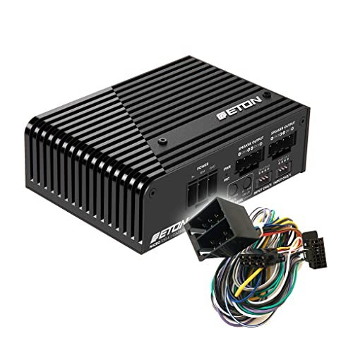 ETON MICRO 250.4-4-Kanal Kompakt ISO Verstärker/Endstufe inkl. ETU-ACCM4 ISO Anschlusskabel (MICRO2504+ETU-ACCM4) von ETON