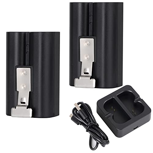 2 Sets Akku und USB-Ladestation Ersatz kompatibel mit Ring-Doorbell Kamera 1 und 2, Spotlight Kamera und Stick Up Kamera, 2 Stück Akkus/3,65 V/6040 mAh 2 Sets Akku und USB-Ladestation Ersatz kompatibel mit Ring-Doorbell Kamera 1 und 2, Spotlight Kamera und Stick Up Kamera, 2 Stück Akkus/3,65 V/6040 mAh von ETRSAIRL