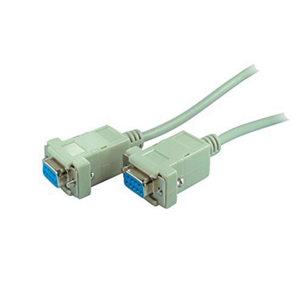 1,8m Null-Modem-Kabel mit 2 x 9-pol.D-Sub Buchsen 1,8m Null-Modem-Kabel mit 2 x 9-pol.D-Sub Buchsen von ETT