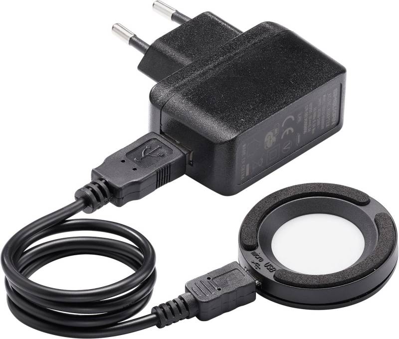ETT Solaruhr-Schnellladelampe (3-tlg., bestehend aus Ladelampe, Ladekabel mit USB-Anschluss & Adapter, Ladegerät, für alle Solaruhren geeignet, einfaches Laden) von ETT