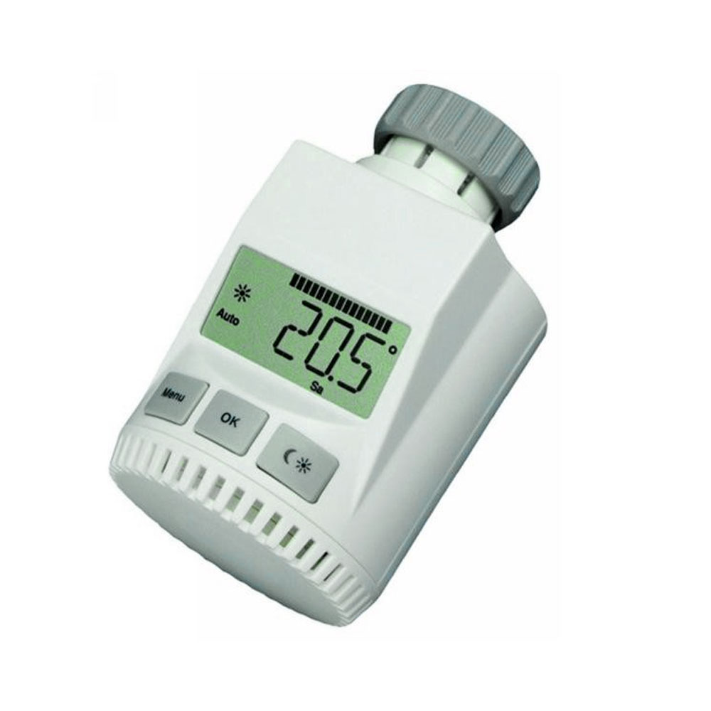 Heizkörper-Thermostat, Display, grau, Partymodus, H 9,5cm von ETT