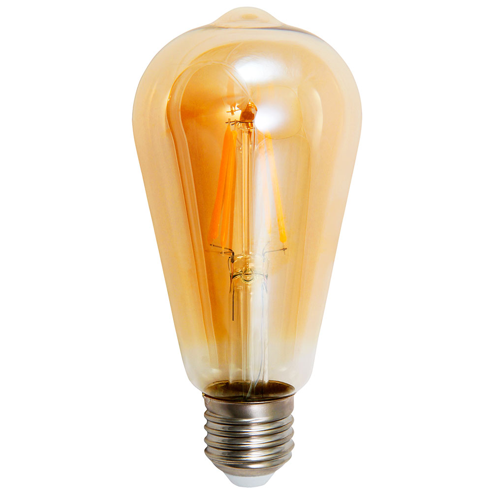 LED Vintage Leuchtmittel, 4 Watt, Glas, E27, warmweiß, DxH 6,4x14 cm von ETT